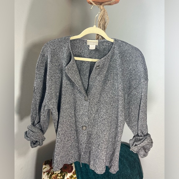 Grey Coldwater Creek Slouchy Cardigan - Picture 4 of 8